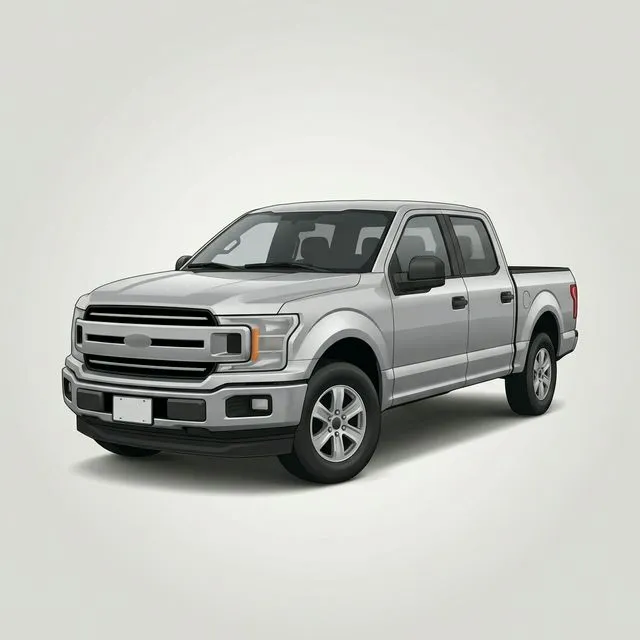 Ford F-150 2015-2020 em vista 3/4 frontal