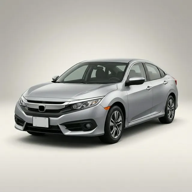 Honda Civic 2016–2021 em vista 3/4 frontal